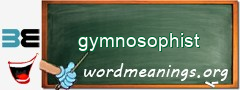 WordMeaning blackboard for gymnosophist